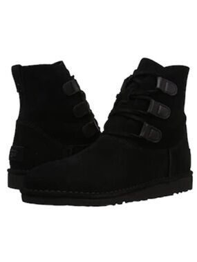 UGG Elvie Boots Suede Lace Up Ankle 7
